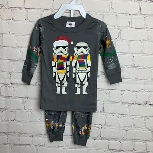 Hanna Andersson Star Wars Storm Trooper Long John Holiday PJ Set